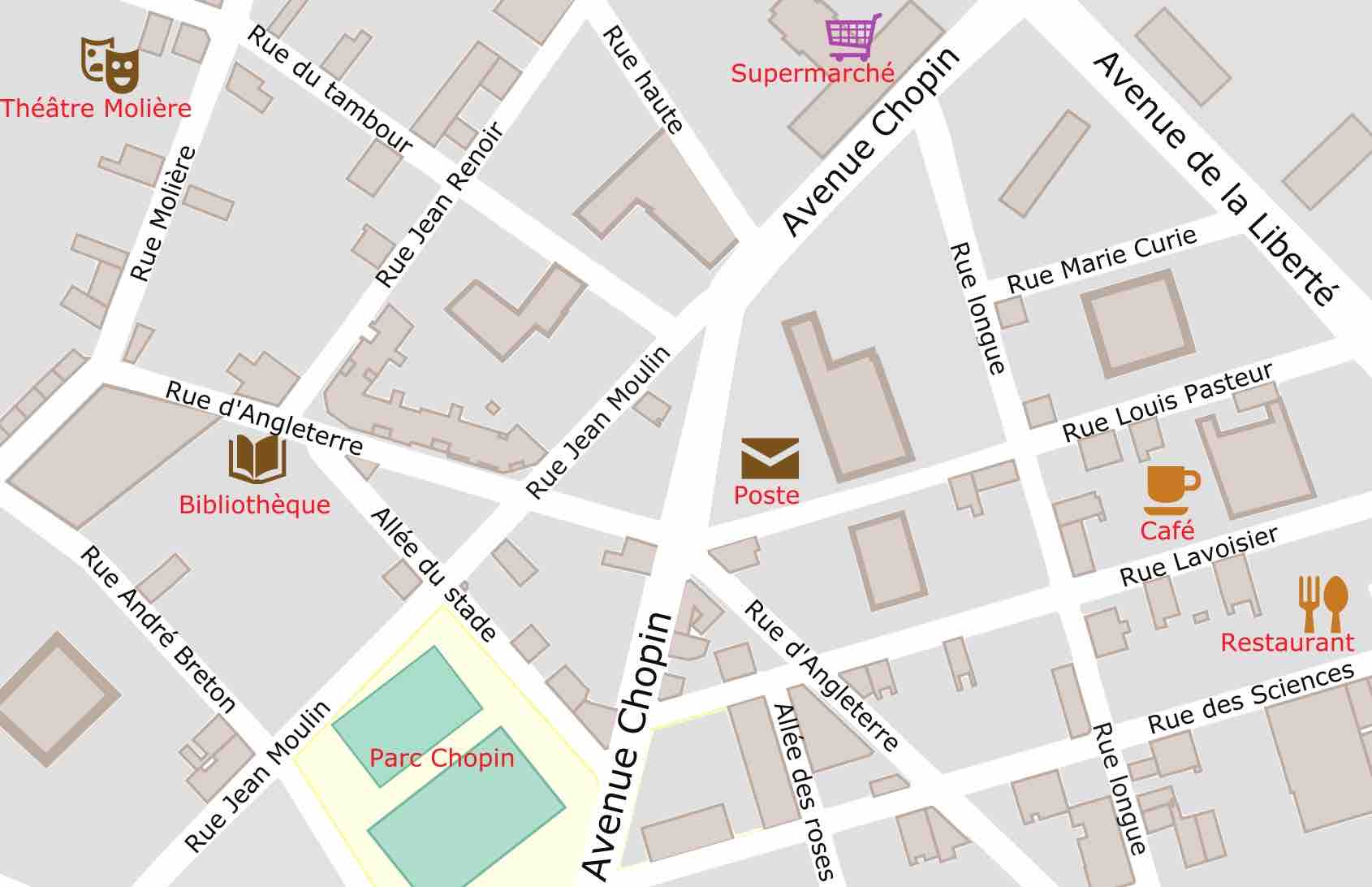 Plan de la ville
